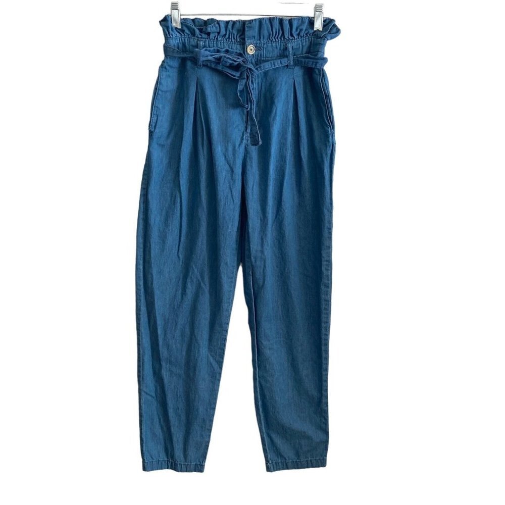 Calliope Jeans Womens Small Medium Wash Paperbag Waist